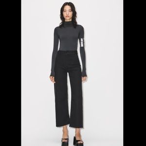 Zara Marine Straight Pure Black Denim